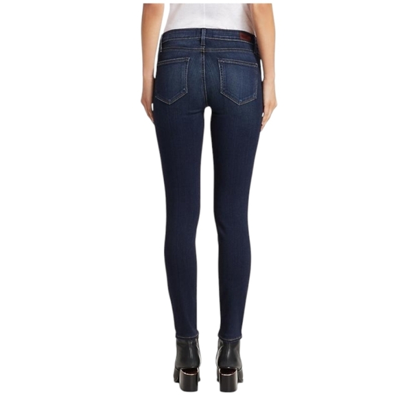 Paige Verdugo Mid-Rise Ankle Skinny Jeans Transcend Dark Wash Women's size 30 - Picture 5 of 16